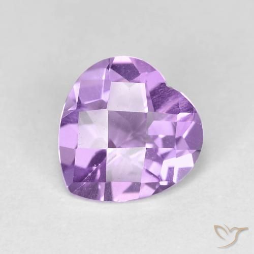 1.55ct Naturel Violet Iris Améthyste, Cœur, VVS-VS