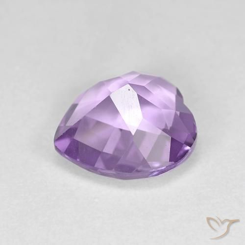 Améthyste Violet Iris naturelle Cœur, 1.55 ct, VVS-VS