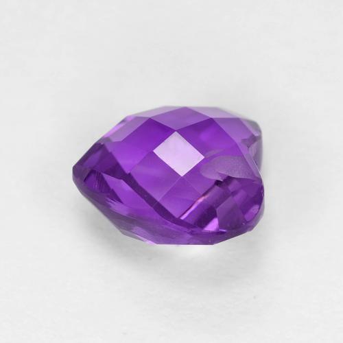 Améthyste Violet vif naturelle Forme de coeur, 1.74 ct, VVS-VS
