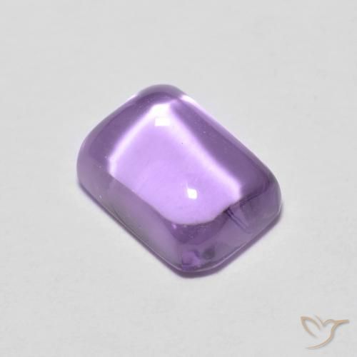 1.26ct Naturel Violet iris profond Améthyste, Taille émeraude, Transparent