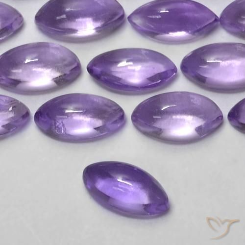 Améthyste Violet moyen naturelle Marquise, 0.17 ct, Transparent