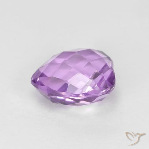 Améthyste Violet rose moyen naturelle Cœur, 1.89 ct, VVS