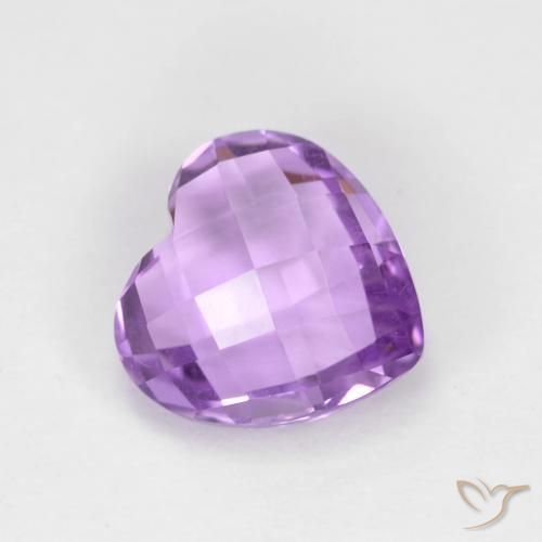 1.92ct Naturel Violet Rosâtre Améthyste, Cœur, VVS