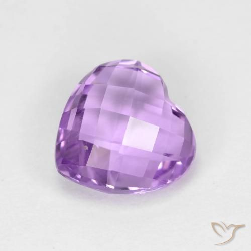 Améthyste Violet Rosâtre naturelle Cœur, 1.92 ct, VVS