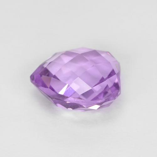 Améthyste violet rose moyen naturelle forme de coeur, 2,02 ct, VVS