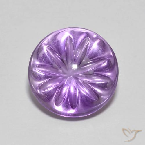 4.75ct Naturel Violet Iris Améthyste, Tour, Transparent