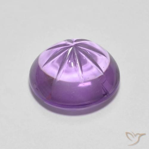 Améthyste Violet Iris naturelle Tour, 4.22 ct, Transparent