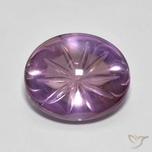 8.11ct Naturel Violet moyen Améthyste, ovale, Transparent
