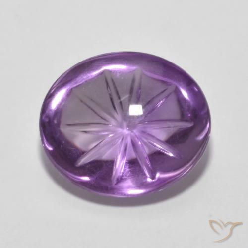 6.19ct Naturel Violet Iris Améthyste, ovale, Transparent