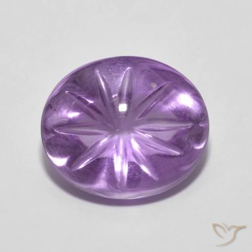 5.79ct Naturel Violet moyen Améthyste, ovale, Transparent