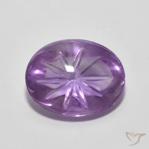4.82ct Naturel Violet Iris Améthyste, ovale, Transparent
