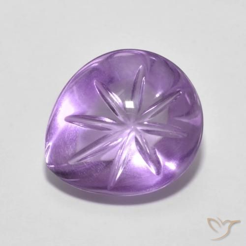 4.80ct Naturel Violet moyen Améthyste, En forme de poire, Transparent