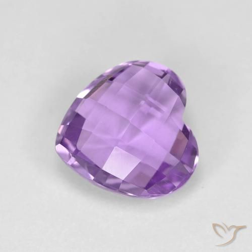 Améthyste Violet Iris naturelle Cœur, 1.96 ct, VVS