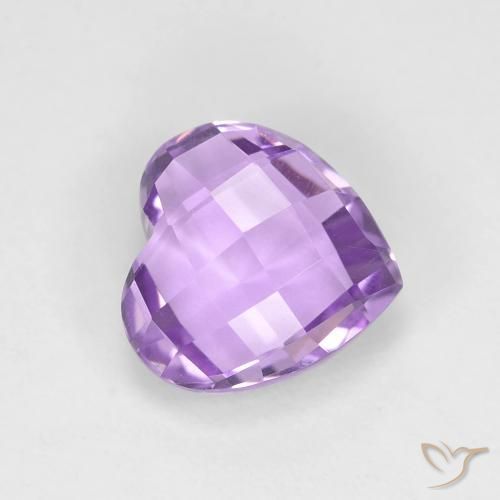 Améthyste Violet moyen naturelle Cœur, 1.95 ct, VVS