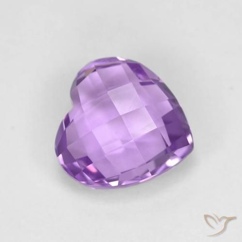 Améthyste Violet moyen naturelle Cœur, 1.93 ct, VVS