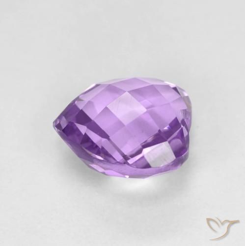 Améthyste Violet moyen naturelle Cœur, 1.93 ct, VVS