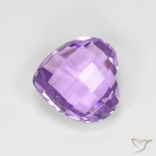 1.99ct Naturel Violet moyen Améthyste, Cœur, VVS