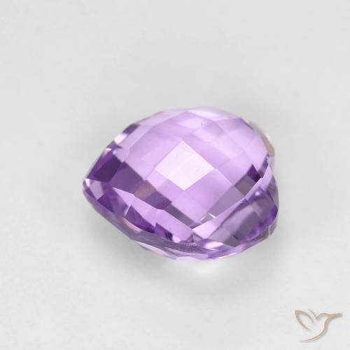 Améthyste Violet moyen naturelle Cœur, 1.99 ct, VVS