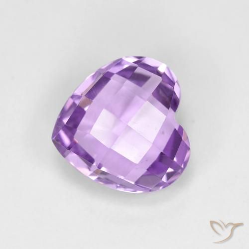 Améthyste Violet moyen naturelle Cœur, 1.84 ct, VVS