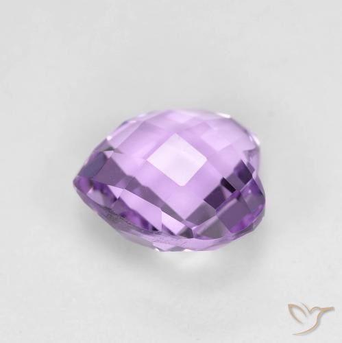 Améthyste Violet moyen naturelle Cœur, 1.87 ct, VVS