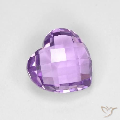 Améthyste Violet moyen naturelle Cœur, 1.97 ct, VVS