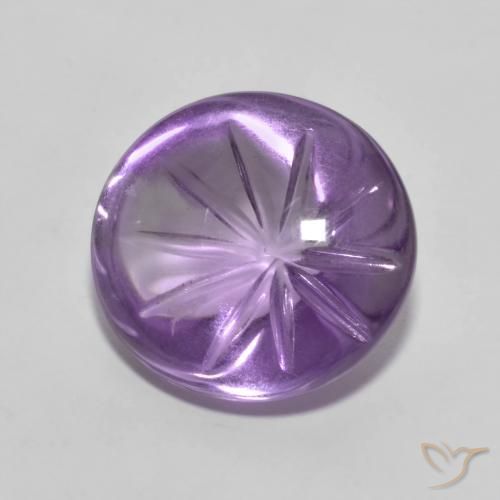 Améthyste Violet intense naturelle ovale, 6.64 ct, Transparent