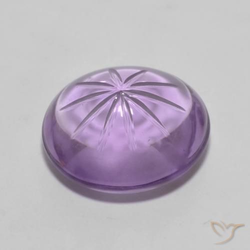 Améthyste Violet intense naturelle ovale, 6.64 ct, Transparent