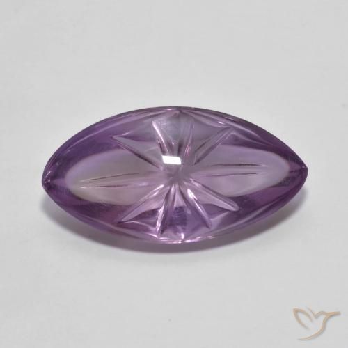 6.79ct Naturel Violet moyen Améthyste, Marquise, Transparent