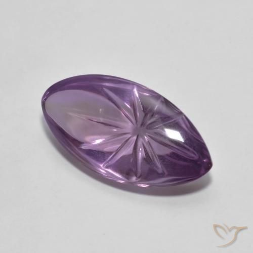 Améthyste Violet moyen naturelle Marquise, 6.79 ct, Transparent