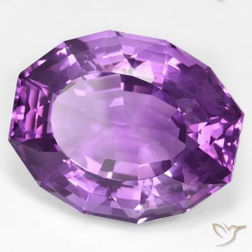 Améthyste Violet moyen naturelle Fantaisie, 48.51 ct, VVS-VS