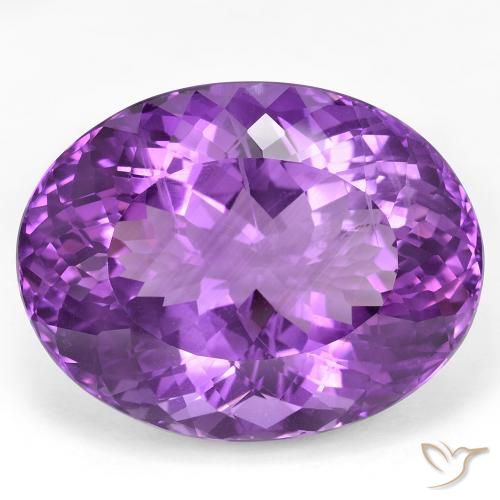 49.66ct Naturel Violet intense Améthyste, ovale, VS