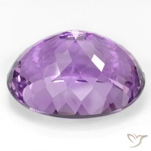 Améthyste Violet intense naturelle ovale, 49.66 ct, VS