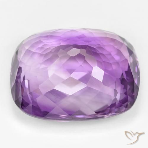 Améthyste Violet moyen naturelle Coussin, 45.20 ct, VVS-VS