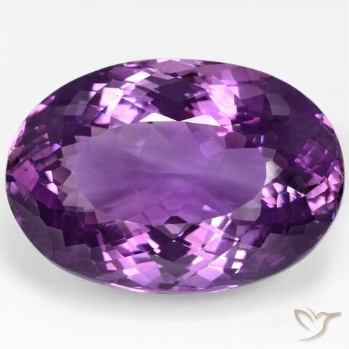 100.83ct Naturel Rose violet moyen Améthyste, ovale, VVS