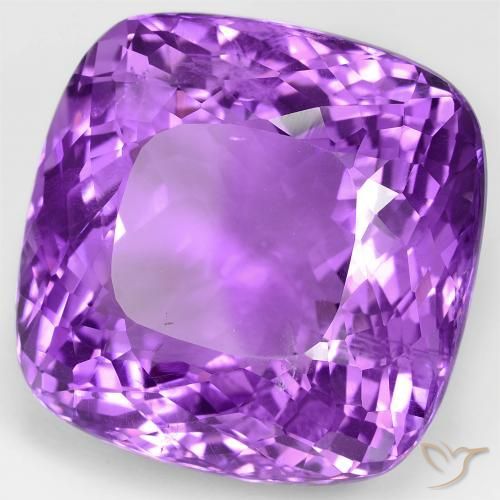 Améthyste Violet intense naturelle Coussin, 70.78 ct, VS