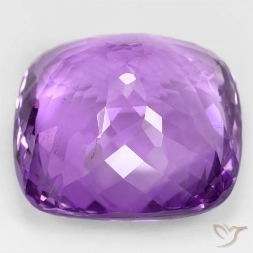 Améthyste Violet intense naturelle Coussin, 70.78 ct, VS