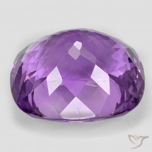 Améthyste Violet moyen naturelle Coussin, 54.24 ct, VVS-VS