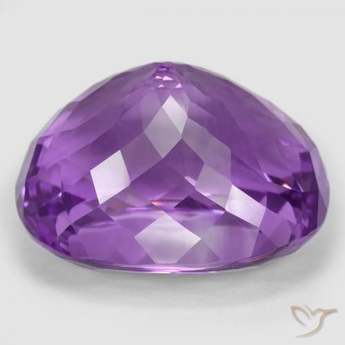 Améthyste Violet vif naturelle Coussin, 87.56 ct, IF
