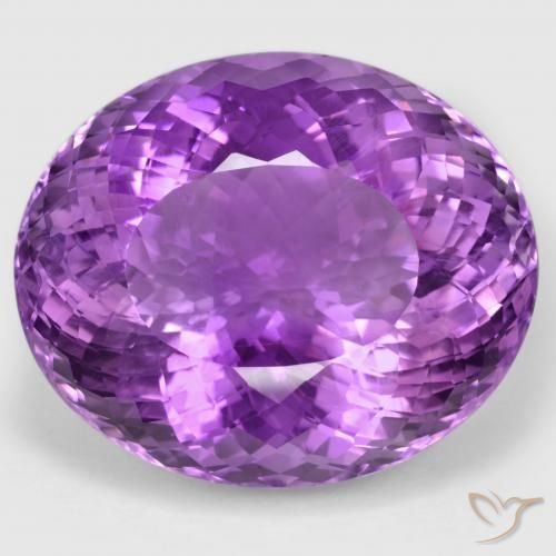 82.49ct Naturel Violet rose vif Améthyste, ovale, VVS