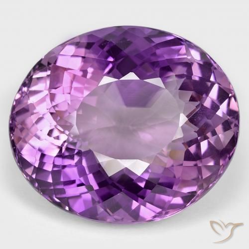 82.02ct Naturel Violet rose vif Améthyste, ovale, VVS