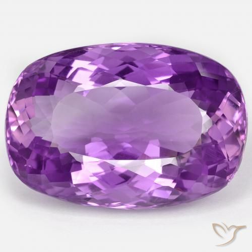 72.62ct Naturel Violet vif Améthyste, Coussin, VVS