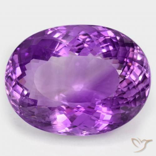 104.56ct Naturel Violet intense Améthyste, ovale, VS
