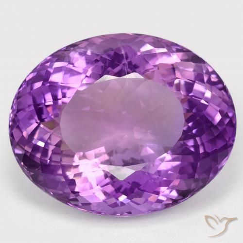 66.68ct Naturel Violet moyen Améthyste, ovale, VVS