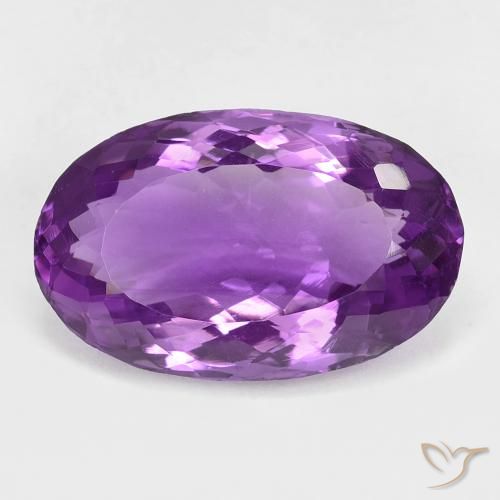 18.70ct Naturel Violet moyen Améthyste, ovale, VVS-VS