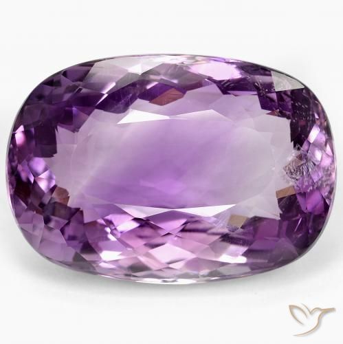 60.06ct Naturel Light-Medium Violet Améthyste, Coussin, VS