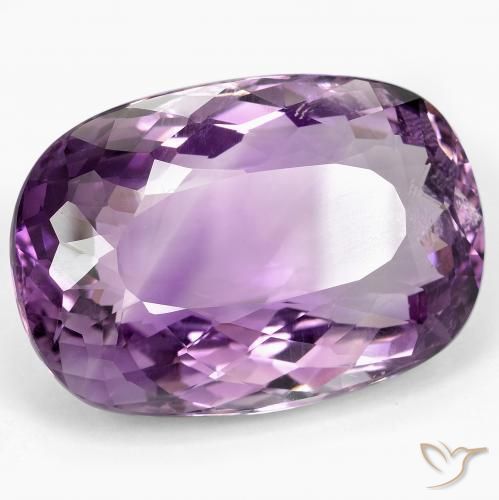 Améthyste Light-Medium Violet naturelle Coussin, 60.06 ct, VS