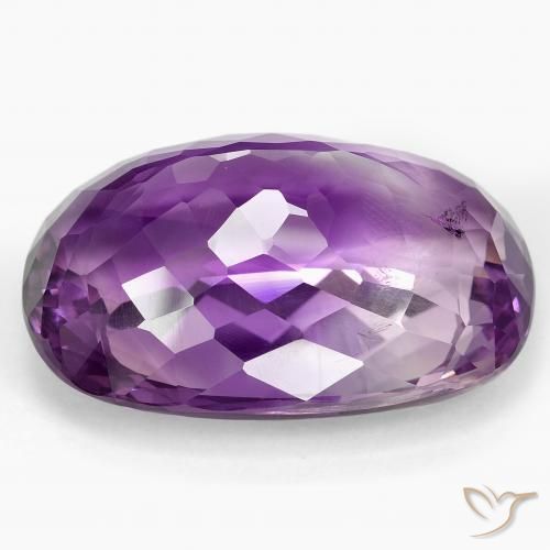 Améthyste Light-Medium Violet naturelle Coussin, 60.06 ct, VS