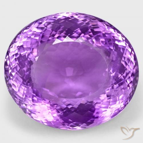 108.70ct Naturel Violet intense Améthyste, ovale, VS