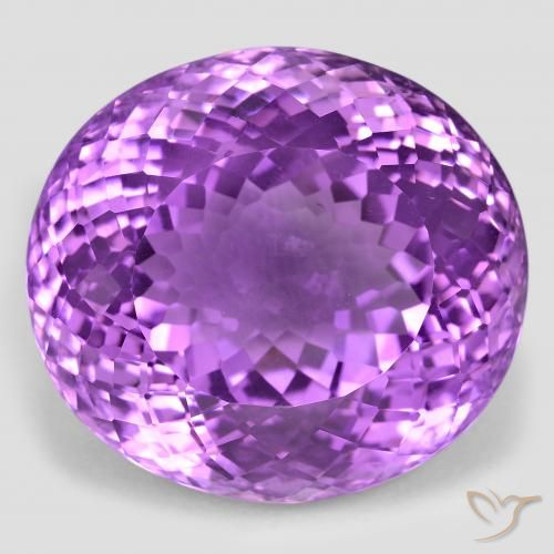 81.18ct Naturel Pourpre violacé moyen Améthyste, ovale, VVS-VS