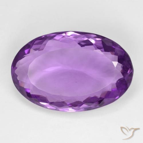 15.10ct Naturel Violet intense Améthyste, ovale, VVS-VS